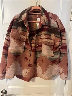 Pink western overcoat